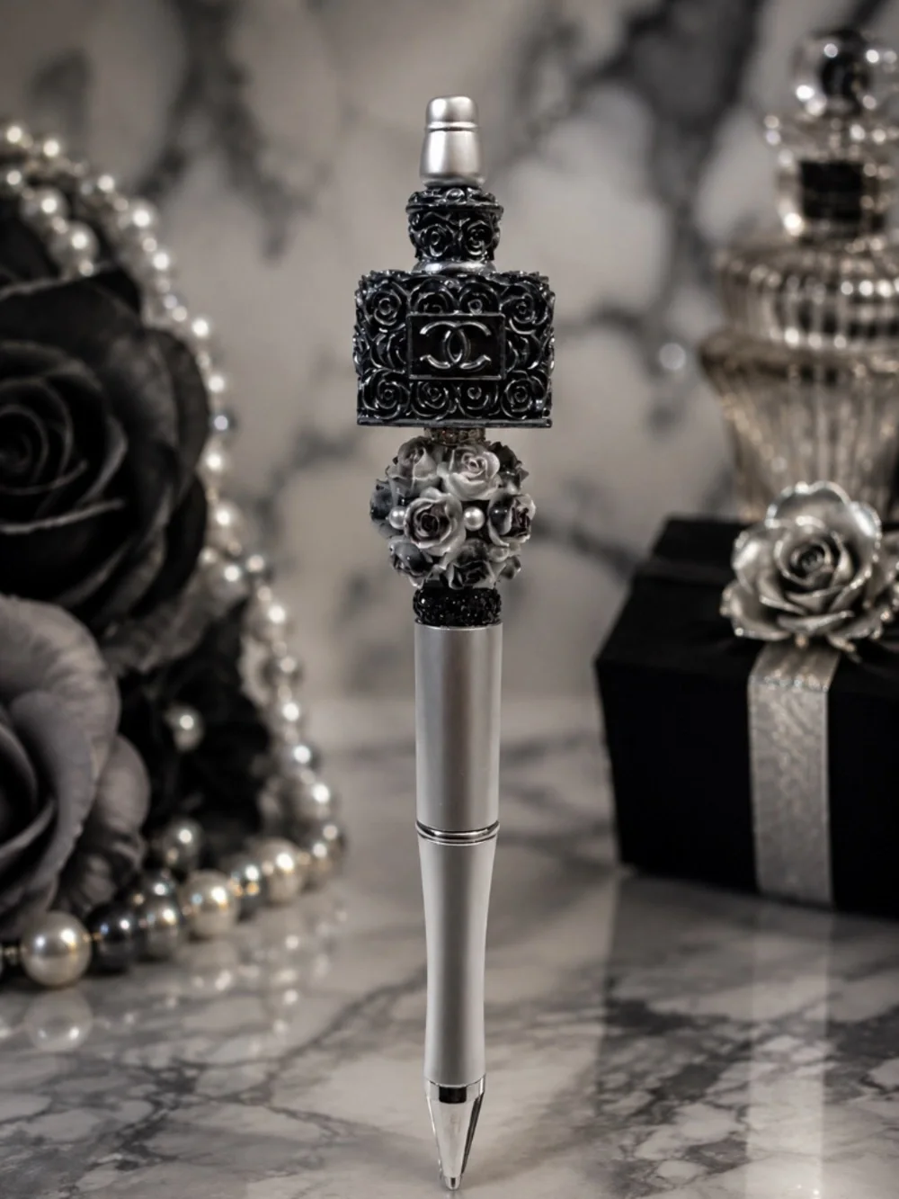 Silver Rose Elegance Pen